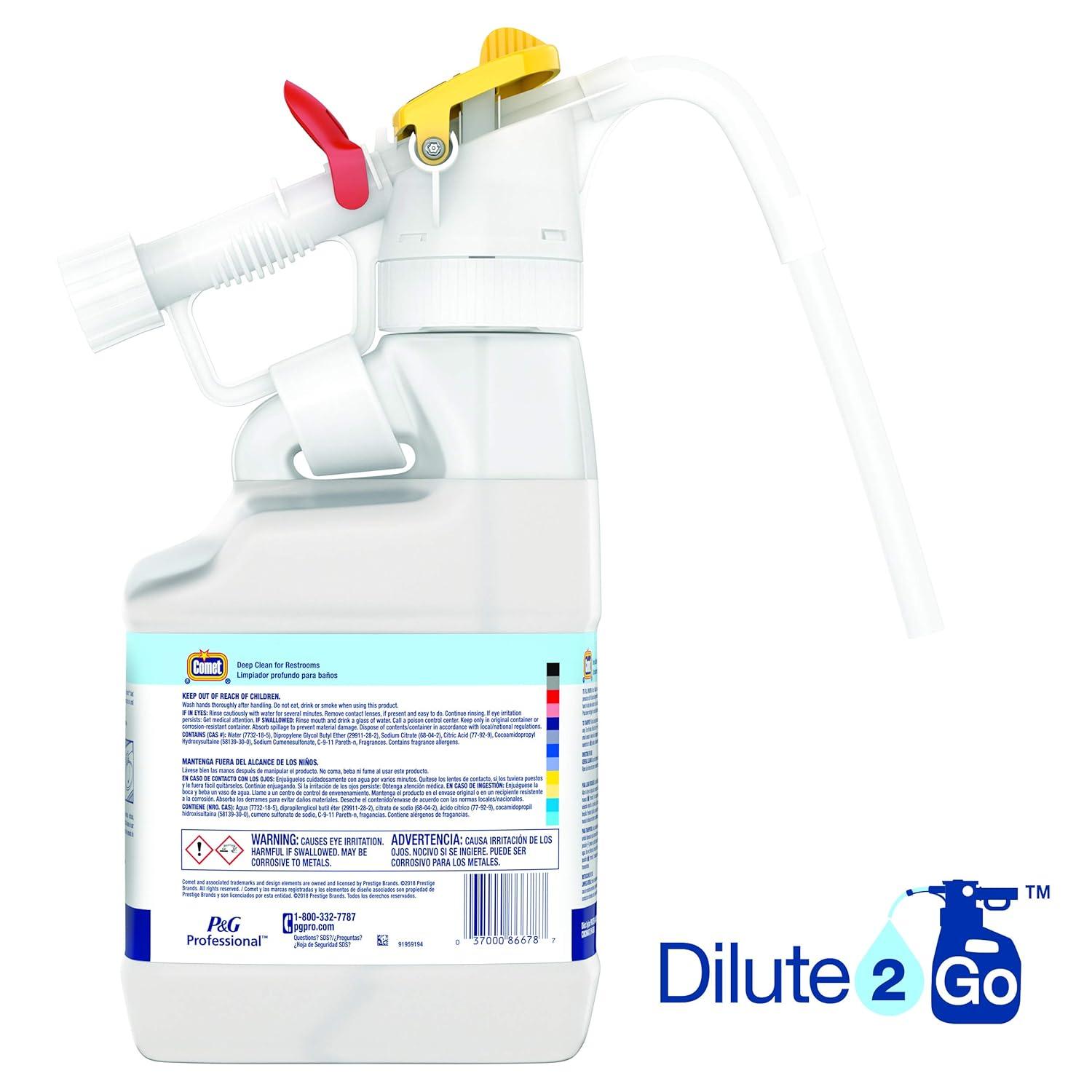 image:imageComet DisinfectingSanitizing Bathroom Cleaner One Gallon Bottle Case of 3DeepClean 45 Liters