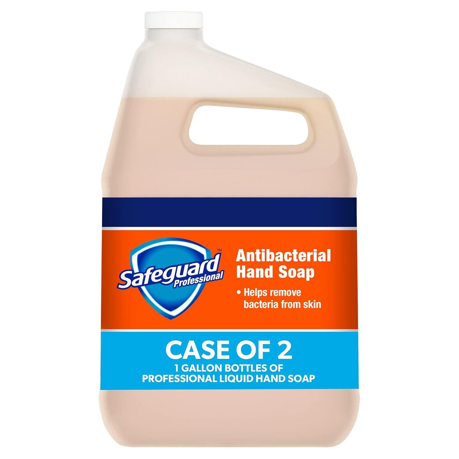 image:imagePampG PROFESSIONAL Antibacterial Hand Soap from Safeguard Professional Bulk Liquid Hand Soap Refill 1 Gal Case of 2Soap
