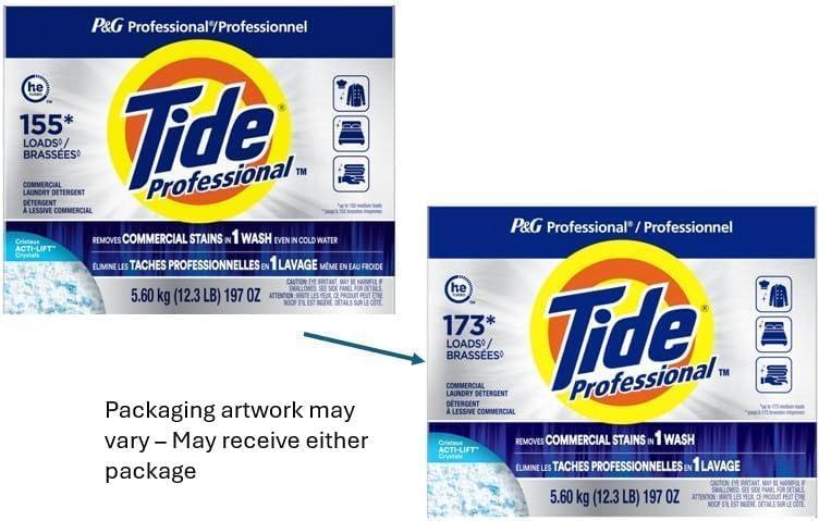 image:imagePampG Professional Tide Commercial Powder Laundry Detergent 155173 loads 197 oz For Business Use Packaging May VaryDetergent