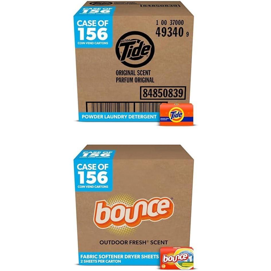 image:imageBundle of PampG Professional Tide amp Bounce Pack of 312 Coin Vend Cartons