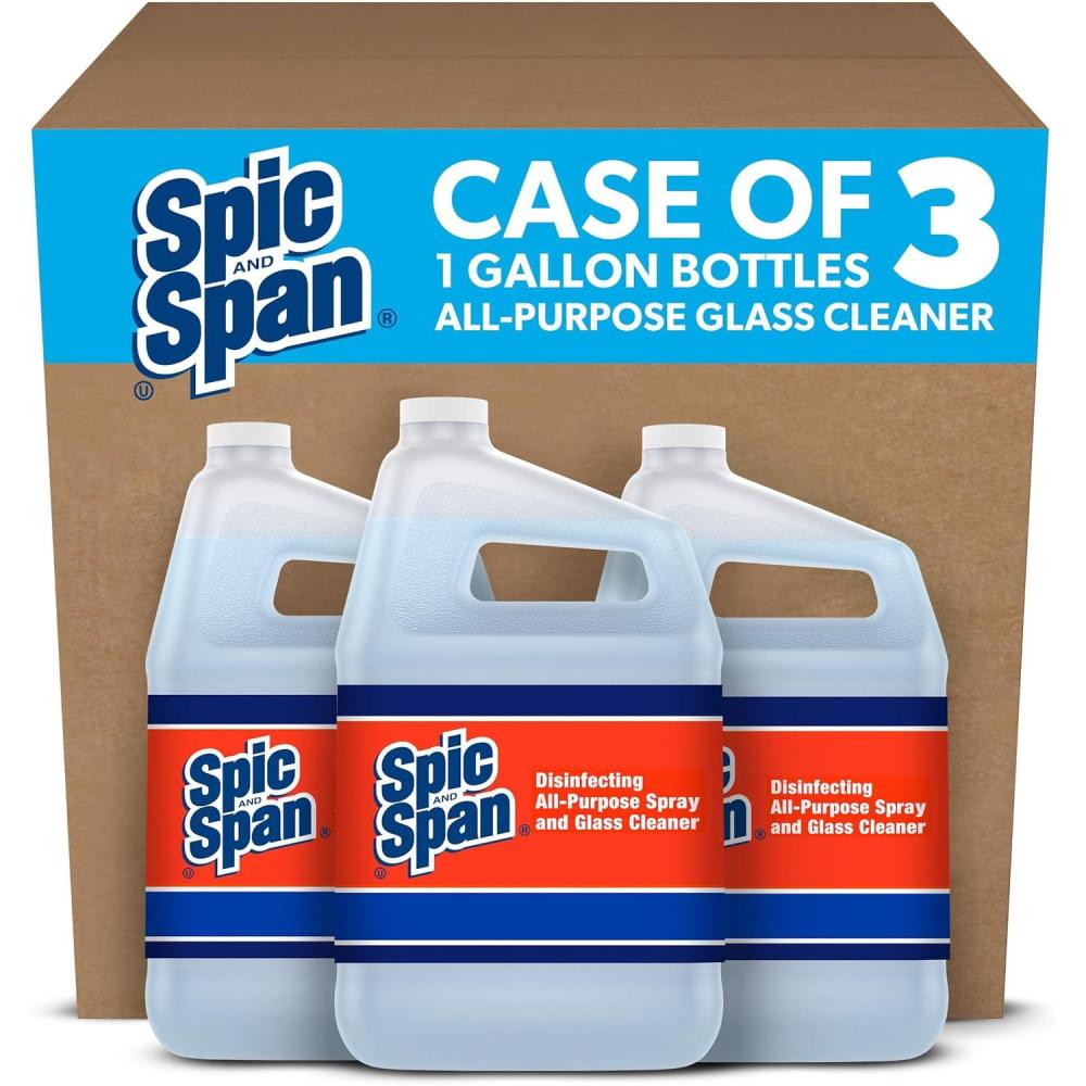 image:imageSpic and Span Disinfecting AllPurpose Spray And Glass Cleaner Fresh Scent 1 Gal Bottle384 Ounce Pack of 1
