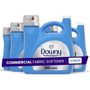 image:imageDowny Fabric Softener Bulk Liquid Fabric Conditioner for Commercial amp Residential Washing Machines 190 loads Clean amp Fresh Scent 140 fl oz Case of 4140 Fl Oz Pack of 4