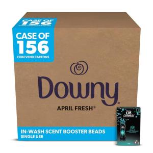 image:imageDowny Unstopables InWash Scent Booster Beads For Coin Vending Machines Fresh Scent 137 oz Canister 156Carton