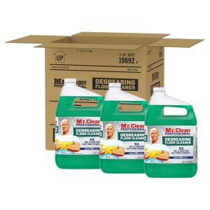 image:imageMr Clean PRO Degreasing Floor Cleaner Bulk Liquid Concentrate for Removing Tough Grease and Oil Stains Commercial Use 1 gal Case of 3