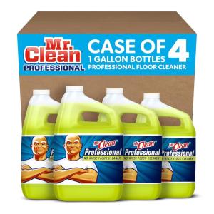 image:imageMr Clean Professional Bulk Liquid Concentrate Finished Floor Cleaner for Hardwood Tile or Terrazo Floors Commercial Use 1 Gallon Case of 3128 Fl Oz Pack of 4