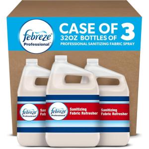 image:imagePampG Professional  37000721366 Febreze Professional Sanitizing Fabric Refresher Bulk Sanitizing Spary for All Fabrics in Hotels Restaurants and Businesses Fresh Clean Scent 1 Gal Pack of 3128 Fl Oz Pack of 3