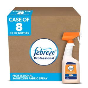 image:imagePampG Professional  PGC03259 Fabric Refresher Odor Eliminator by Febreze Professional Bulk Deep Penetrating Refill for Fabrics in Hotels Restaurants and Businesses Fresh Clean Scent 32 oz Case of 8  10037000032592
