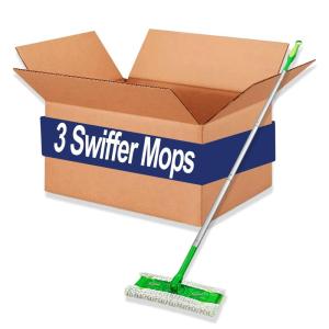 image:imageSwiffer Professional Duster Regular Sweeper Mop 10Inch Wide Floor Duster Commercial Use on Hardwood Tile or for Hand Dusting Pack of 3