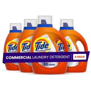 image:imageTide Professional Commercial Liquid Laundry Detergent 80 loads 105 Fl oz For Business Use Pack of 4105 Fl Oz Pack of 4