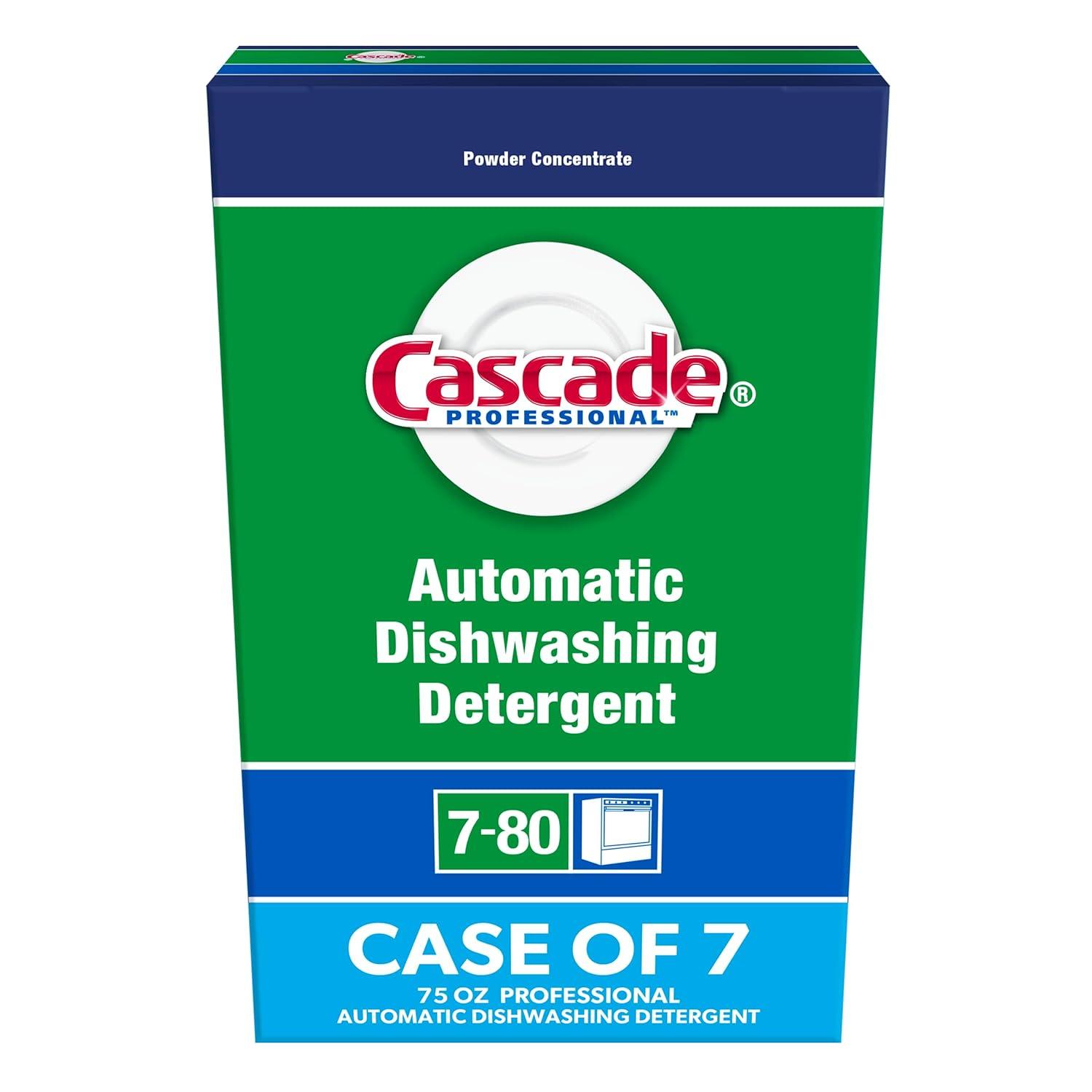 image:imageCascade Professional Automatic Dishwasher Detergent Powder Fresh Scent 75 oz Box 7CartonPowder