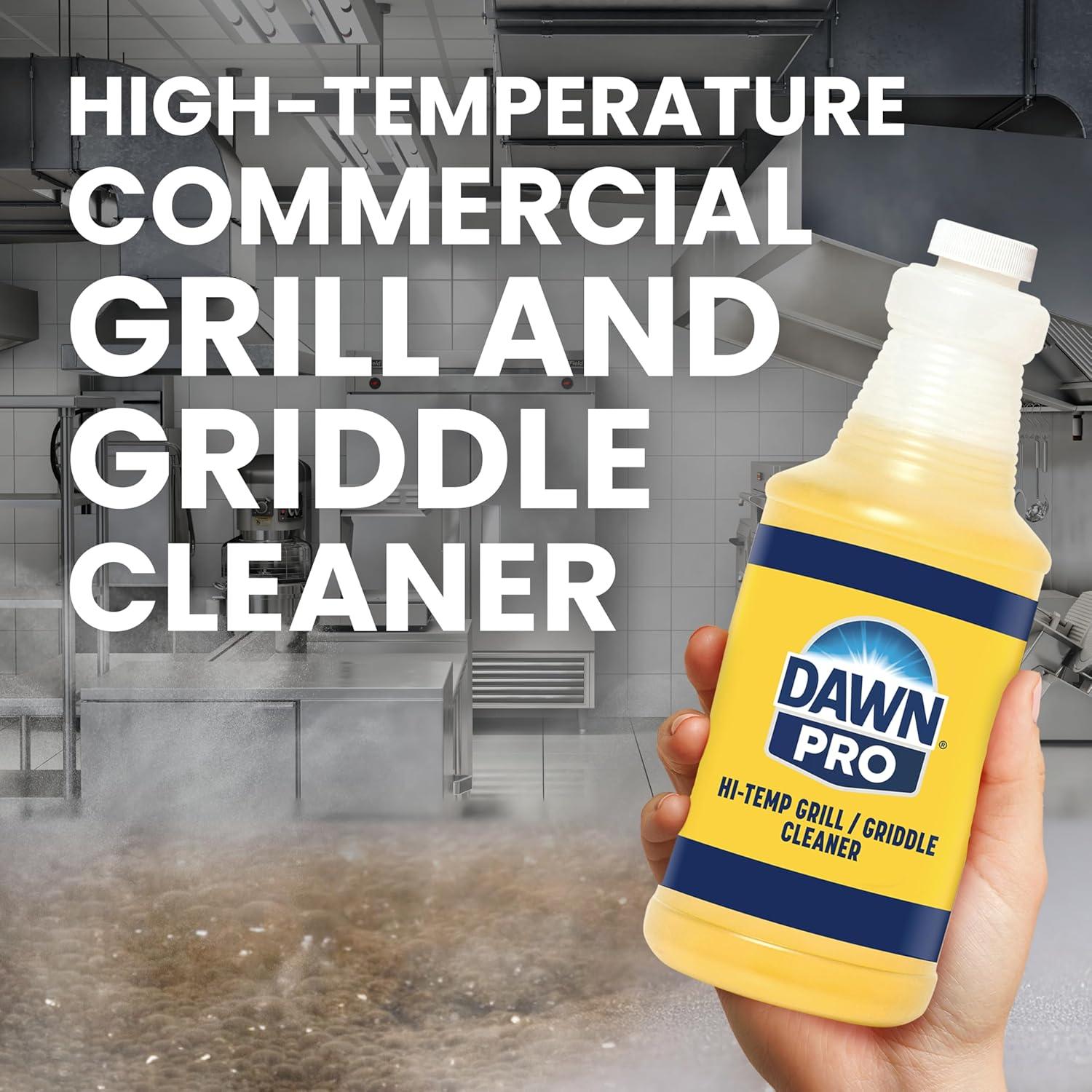 image:imageDawn PRO HiTemp Grill and Griddle Cleaner Commercial Grade Bulk Liquid Bottles 1 Spray Nozzle 32 oz Case of 632 Fl Oz Pack of 6