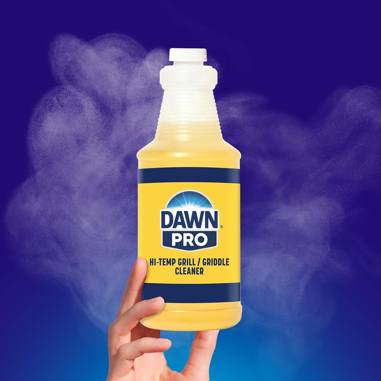 image:imageDawn PRO HiTemp Grill and Griddle Cleaner Commercial Grade Bulk Liquid Bottles 1 Spray Nozzle 32 oz Case of 632 Fl Oz Pack of 6