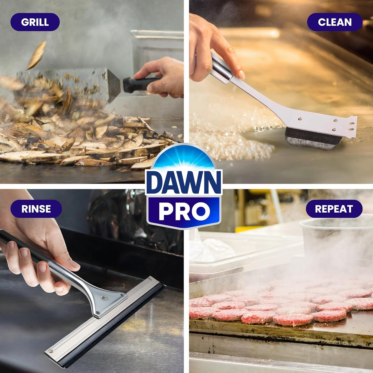 image:imageDawn PRO HiTemp Grill and Griddle Cleaner Commercial Grade Bulk Liquid Bottles 1 Spray Nozzle 32 oz Case of 632 Fl Oz Pack of 6