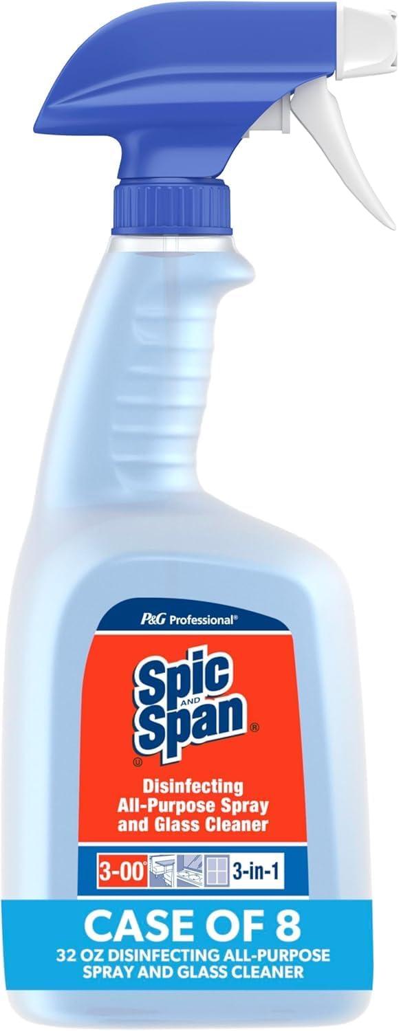image:imageSpic and Span Disinfecting AllPurpose Spray And Glass Cleaner Fresh Scent 32 Oz Spray Bottle 8carton