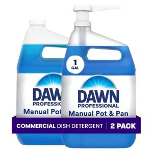 image:imageDawn PRO Manual Pot and Pan Detergent Dish Soap Liquid for Dishwashing by Hand Bulk Concentrate for Commercial Use 1 gal Case of 2