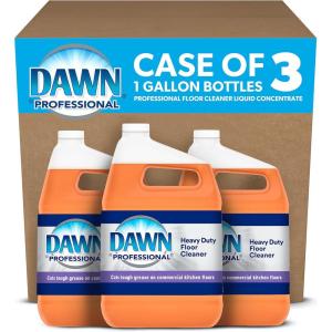 image:imagePampG Professional Dawn Heavy Duty Floor Cleaner Bulk MultiSurface Degreaser Concentrate is Great for Restaurant Walls Bathrooms Floors and Food Contact Surfaces 1 gal Case of 3