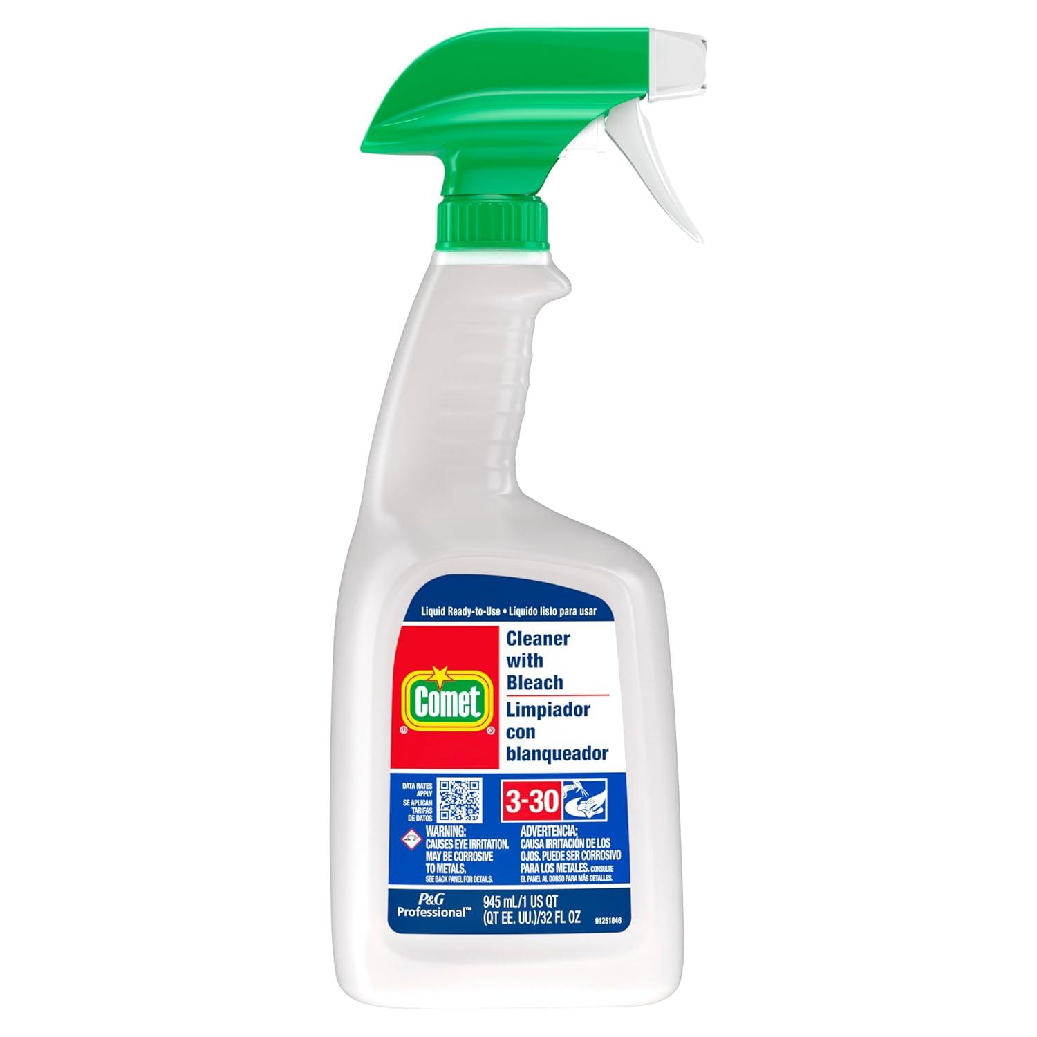 image:imageComet Professional All Purpose Liquid Cleaner with Bleach for Commercial Use 32 fl oz Case of 8