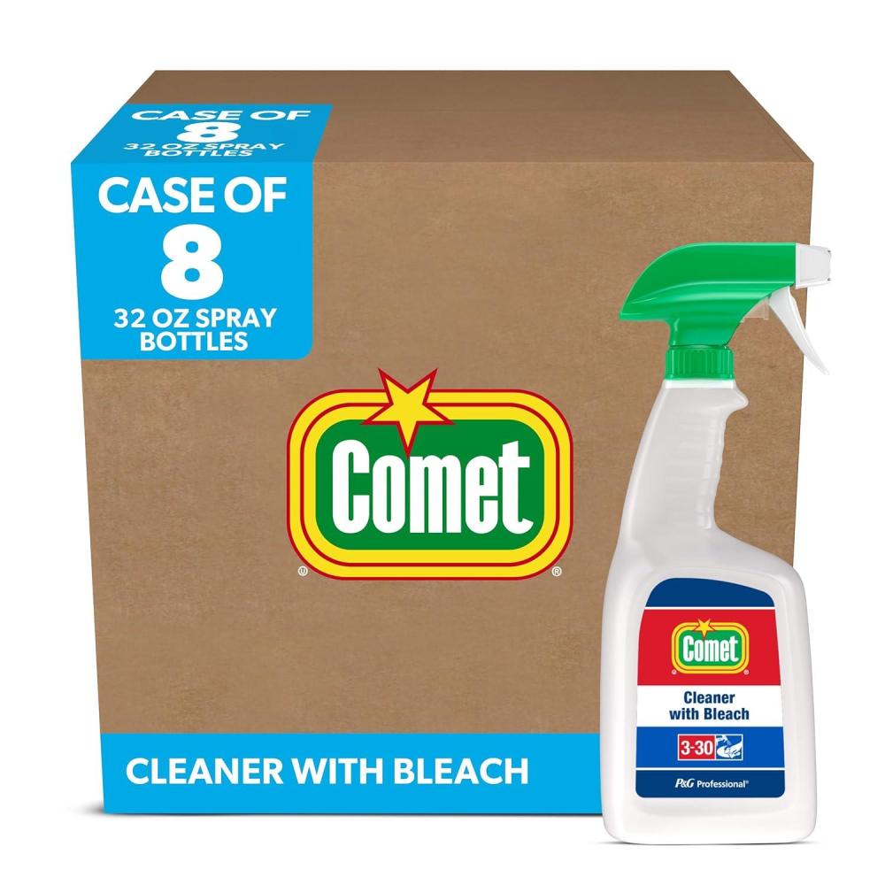 image:imageComet Professional All Purpose Liquid Cleaner with Bleach for Commercial Use 32 fl oz Case of 8