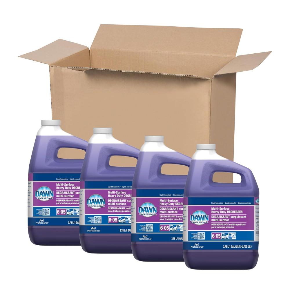 image:imageDawn PRO MultiSurface Heavy Duty Degreaser Bulk Liquid Cleaning Concentrate for Commercial Kitchens 1 gal Case of 4