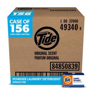 image:imageTide Professional Powder Laundry Detergent Plus Bleach Original Scent 14 oz Vending Box 156Carton